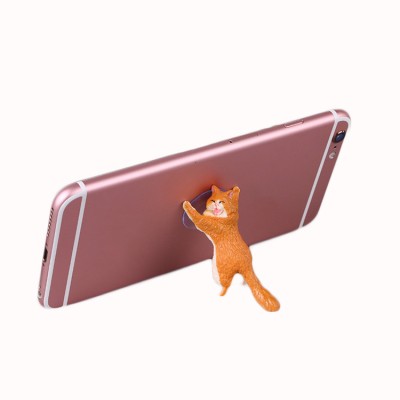 factory price creative cartoon cat desk cell phone holder