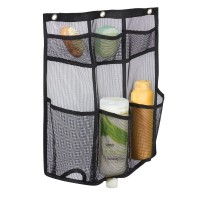 InterDesign Una Bathroom Over Door Mesh Shower for Shampoo Conditioner Soap Mesh Hanging